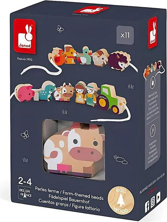 Actual product image Janod Thread game farm