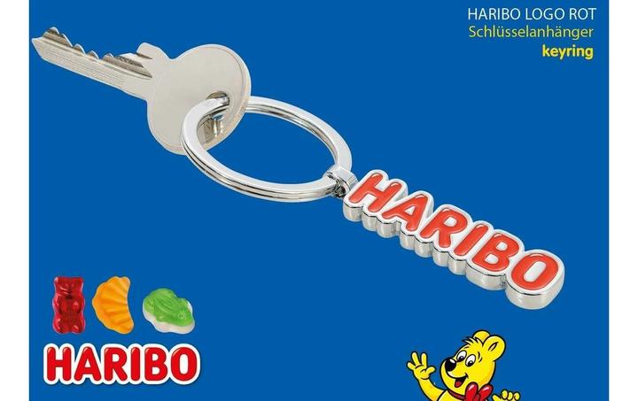 Immagine prodotto Troika Portachiavi Haribo Logo Rosso, Argento