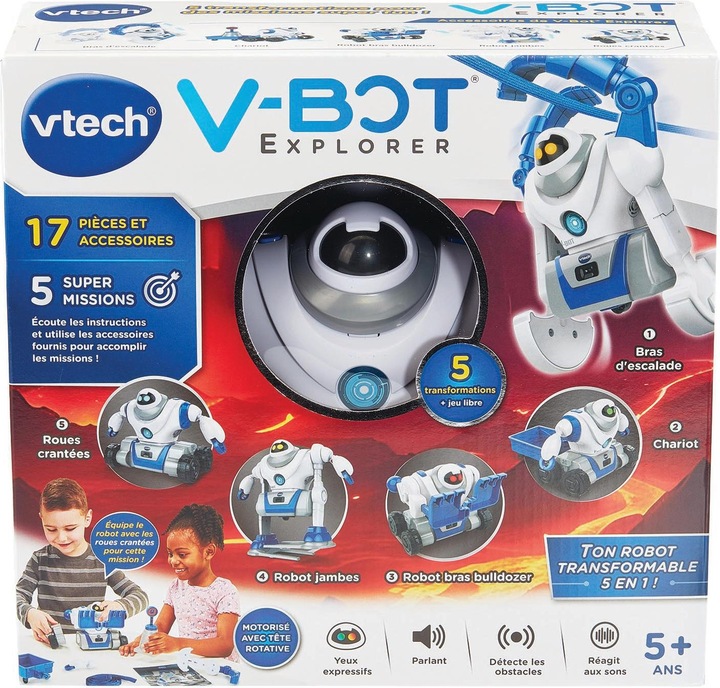 Image du produit VTech V-Bot Explorer, Mon robot 5 en 1
