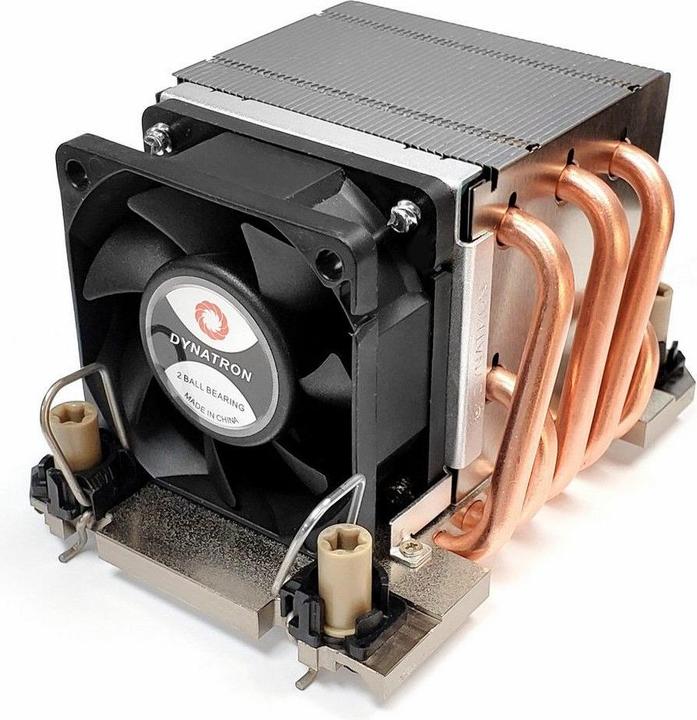 Dynatron N11 Intel CPU Cooler 4189-4/-5 P4/P5/P+ 2U Radiator Aluminum Fin Heat Pipe Active with P... (25 mm)