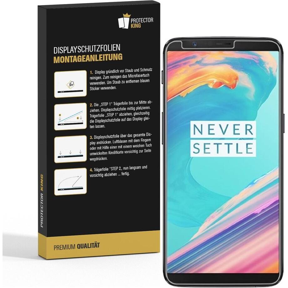 Thumbnail - Protectorking 2x Premium Displayschutzfolie 3D KLAR (2 Stück, OnePlus 5T), Smartphone Schutzfolie, Transparent