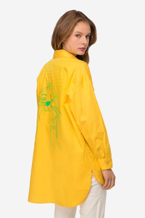 Actual product image Laurasøn Hemdbluse, Hemdkragen, gerundeter Saum, Langarm (L)