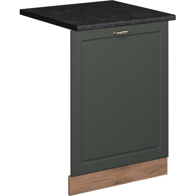 Vichy Fame-Line, Grün-Gold Landhaus/Goldkraft Eiche, 60 cm, AP Anthrazit, Geschirrspüler Zubehör, Grün