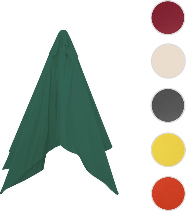 Produktbild Mendler Ersatz-Bezug für Sonnenschirm Florida, Sonnenschirmbezug Ersatzbezug, Ø 3m Polyester 6kg - olivgrün (2.90 m)