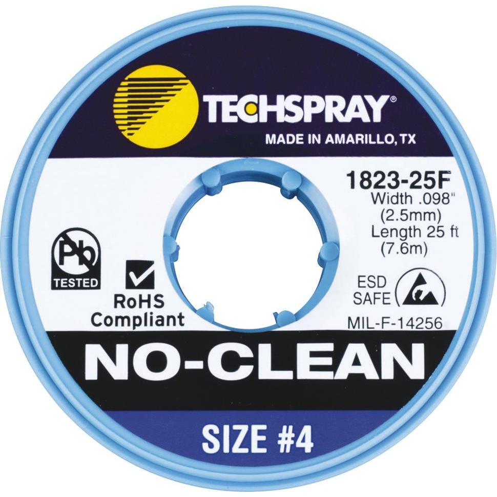 Techspray Entlötlitze No-Clean, 2,5 mm, 7,6 m, blau (Entlötlitze), Lötgerät Zubehör, Blau