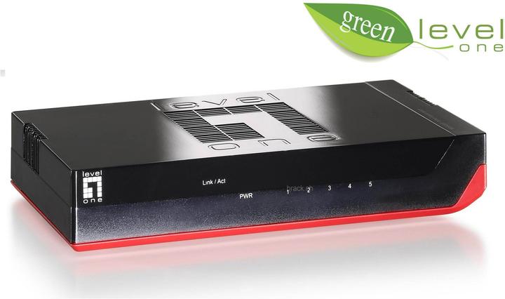 Produktbild LevelOne GSW-0507 Netzwerk-Switch Unmanaged Gigabit Ethernet (10/100/1000) (5 Ports)