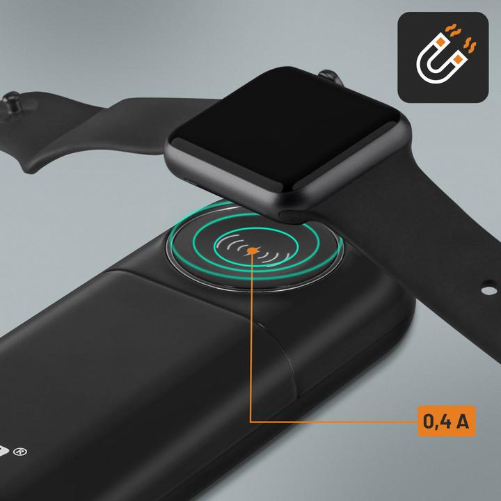 Produktbild LinQ 3200mAh Powerbank mit USB-Anschluss, kompaktes Design, – Schwarz (3200 mAh)