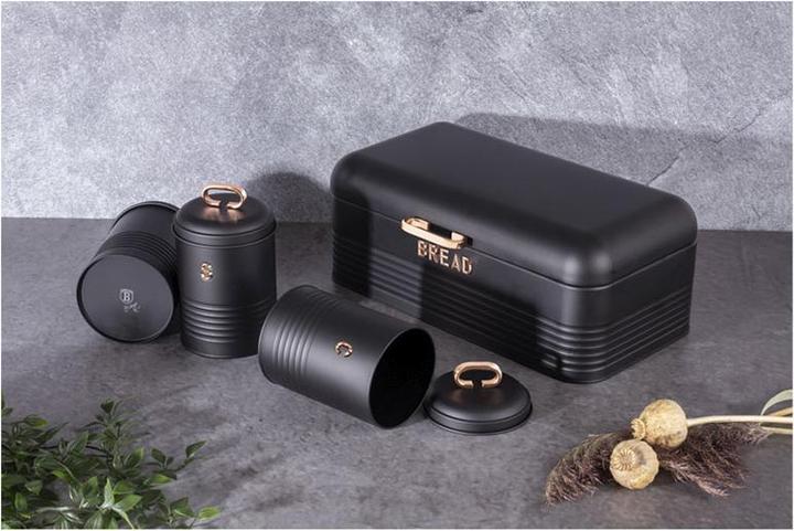 Actual product image BerlingerHaus 4-Piece Storage Set Black Rose Collection