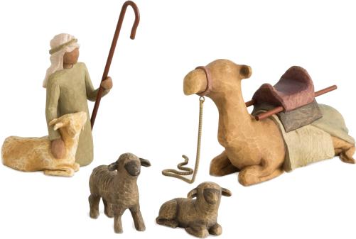 Image du produit Willow Tree Shepherd and Stable Animals