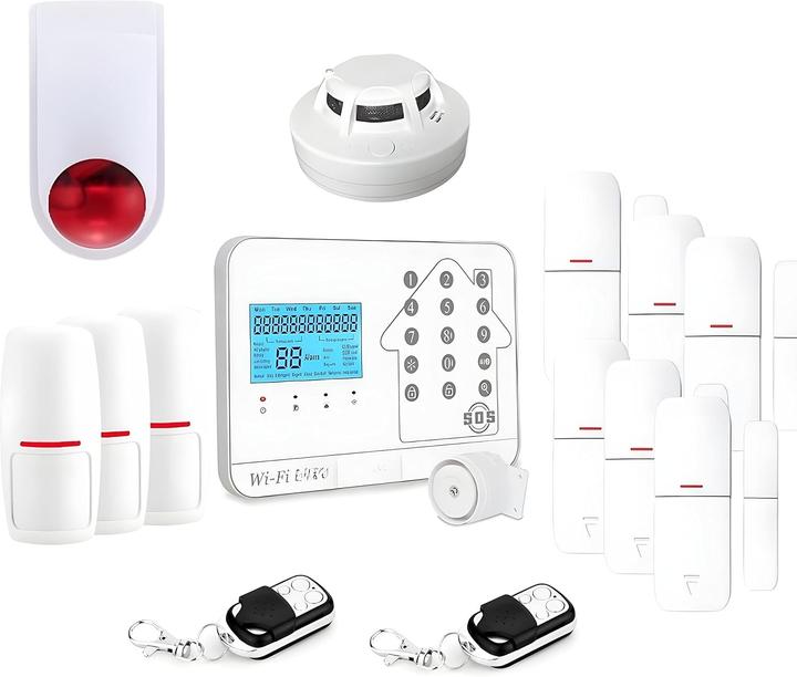 Immagine prodotto LifeBox Allarme Casa Wireless con WLAN, Internetbox e GSM, Set 6 Pezzi, Bianco, Smart Life