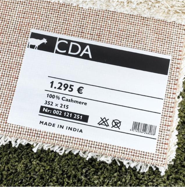 Actual product image Herma A4 removable name labels