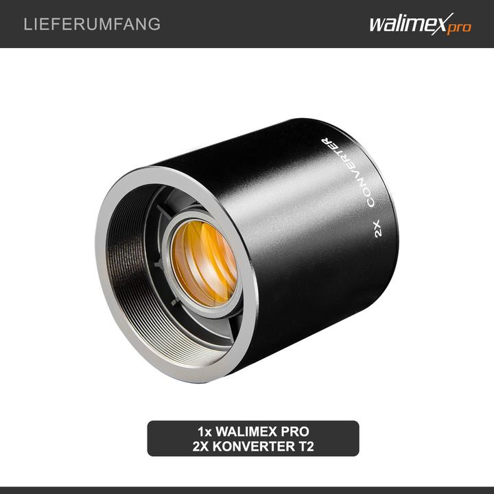 Immagine prodotto Walimex 2x convertitore T2 (Teleconvertitore, T2)