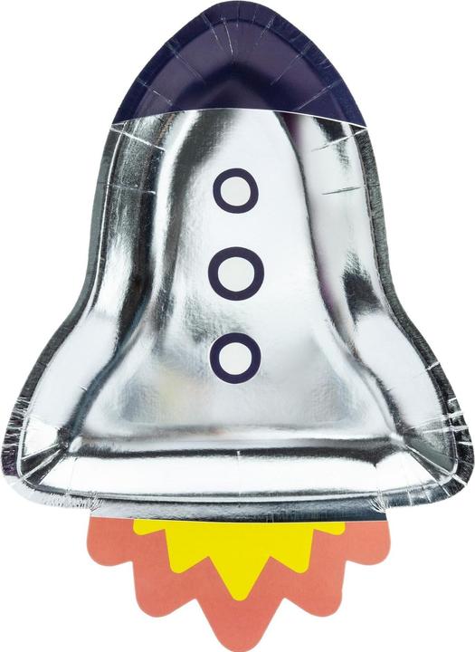 Actual product image Partydeco Paper plate rocket (6pcs) (6x)