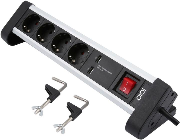 Produktbild Olympia IOIO Steckdosenleiste mit 2x USB "SL 2425 U" (4 x, CEE 7/3, 1.50 m)