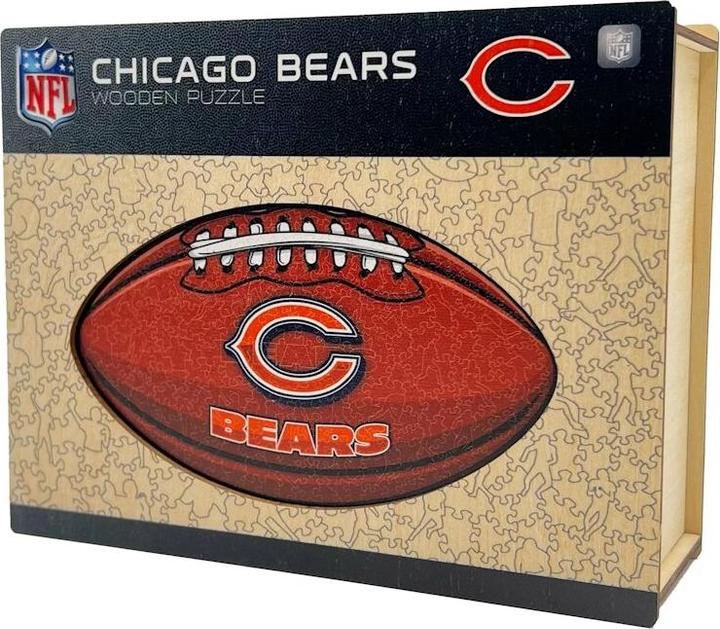 Produktbild Iconic NFL - Chicago Bears – Football mit Logo - Holz Puzzle Grösse S (150 Teile) (150 Teile)