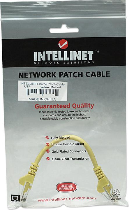 Actual product image Intellinet Patch cable (U/UTP, CAT5e, 0.50 m)