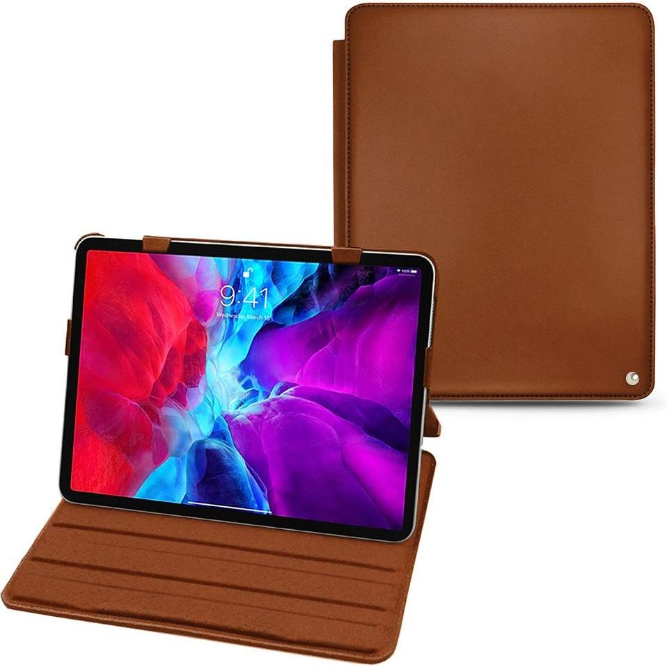 Noreve Lederschutzhülle horizontal (IPAD PRO 12.9 2021), Tablet Hülle, Braun