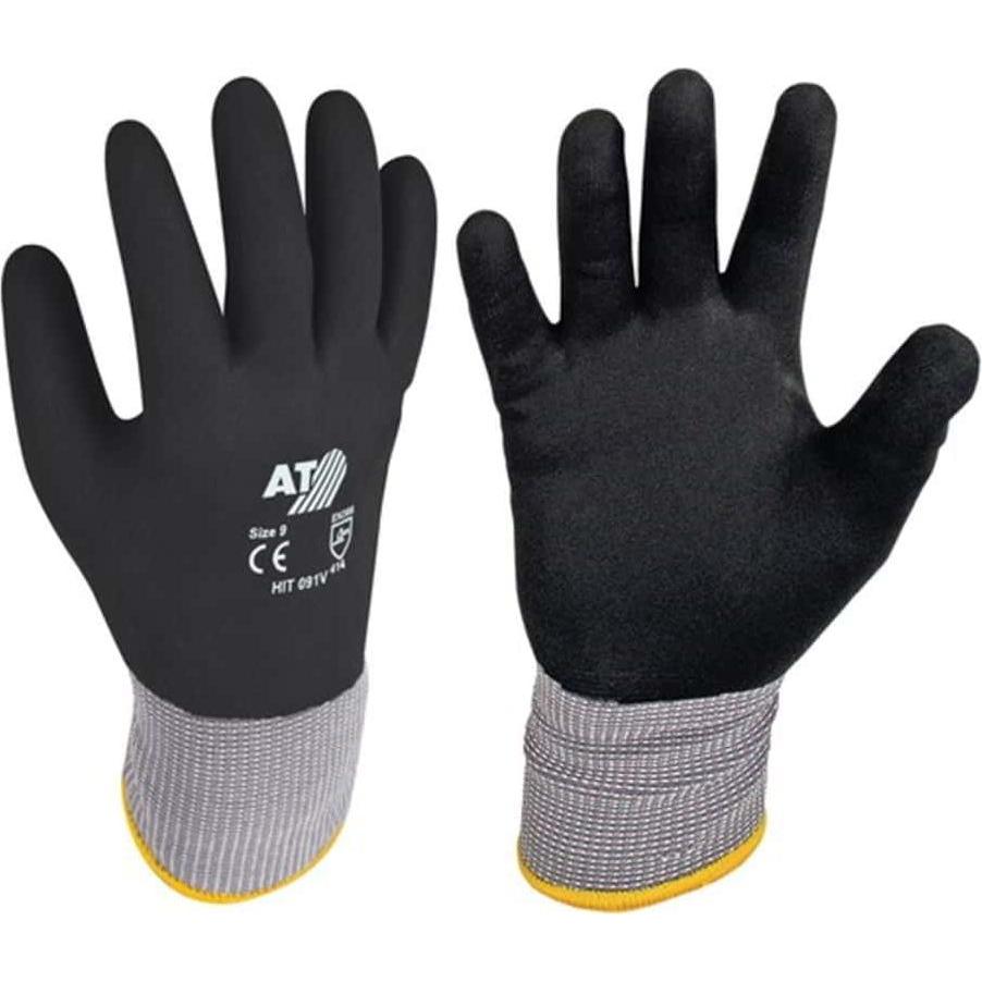 Asatex, Schutzhandschuhe, Handschuhe Hit Flex V Grösse 10 schwarz/grau EN 388 PSA-Kategorie II (10)