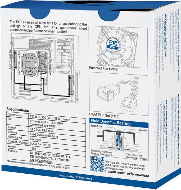 Actual product image Arctic F12 Pro PWM PST (120 mm, 1x)