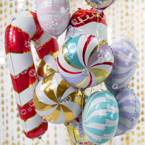Partydeco Foil balloon Candy, 35cm, mix (1 pkt / 1 pc.)