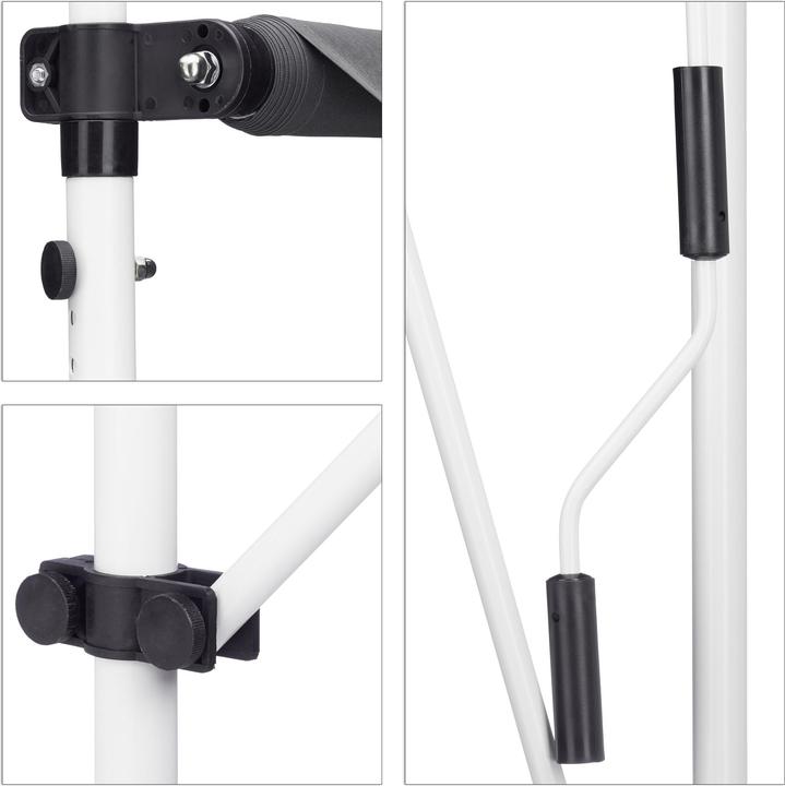 Actual product image Relaxdays Telesopic Canopy Blue White (1.50 m)