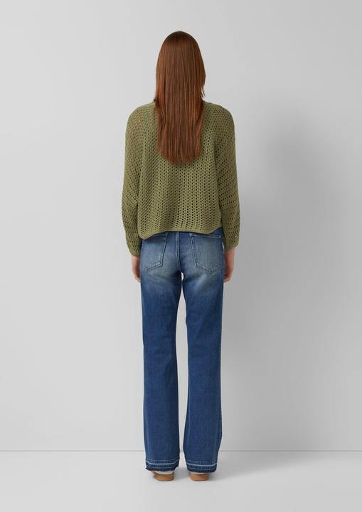 Image du produit s.Oliver Strickpullover Oversize-Strickpullover mit U-Boot-Ausschnitt und 3/4-Ärmeln (36)