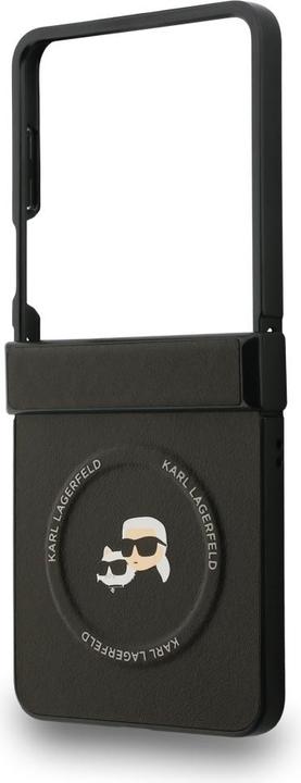Productafbeelding Karl Lagerfeld Karl&Choupette Pins MagSafe hoesje voor Samsung Galaxy Z Flip7 Zwart (Samsung Galaxy Z Flip7)