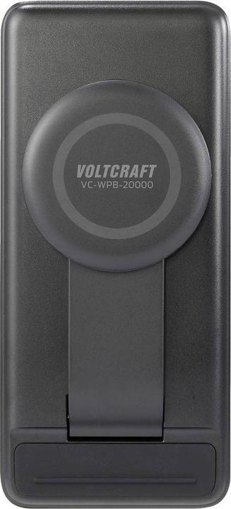 Image du produit Voltcraft VC-WPB-20000 Powerbank 20000 mAh Qi Wireless Charging, Power Delivery Li-Ion noir Stat (20000 mAh, 74 Wh)