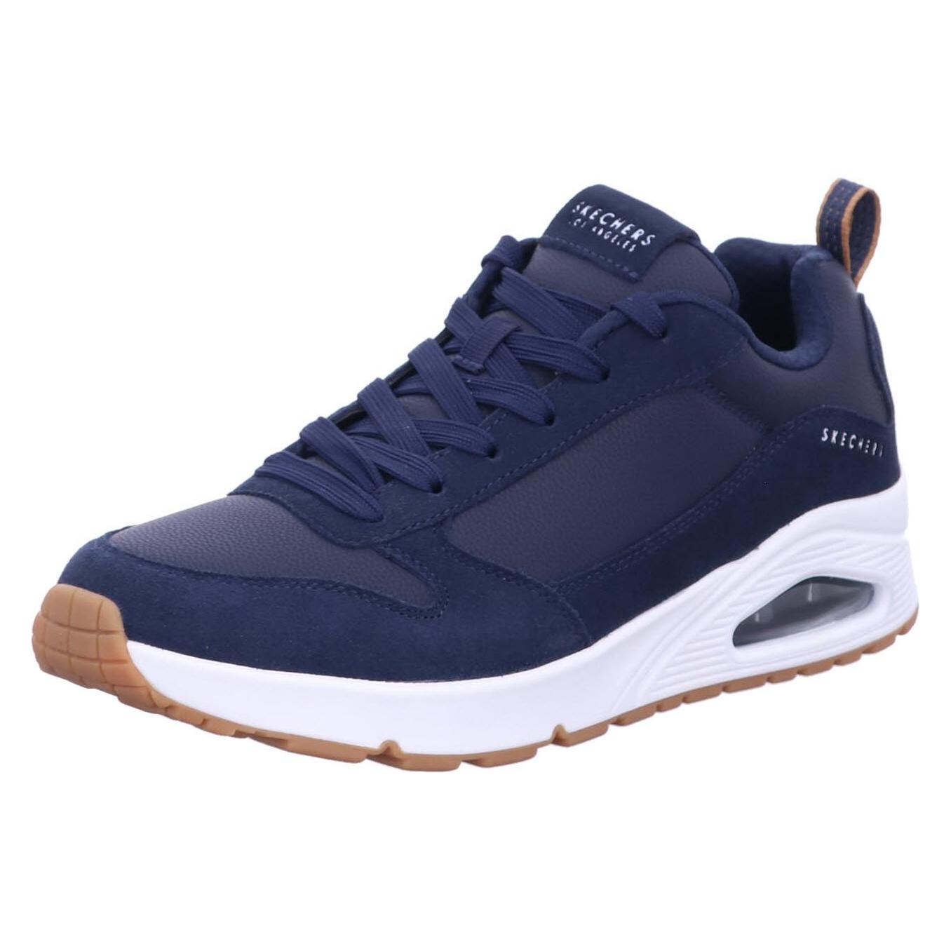 Skechers, Mannen, Sneakers, Uno Stacre, Blauw, (45)