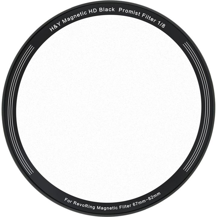 H&Y Black Mist Magnetic 1/8 Clip-on Filter for REVORING 67-82mm (82 mm, Zwarte nevelfilter)