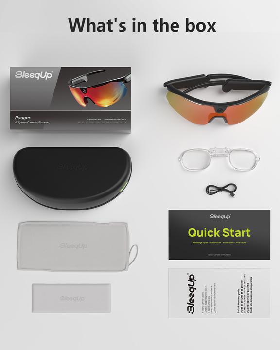 Produktbild BleeqUp Ranger AI Sports Glasses (Orange-Rot)