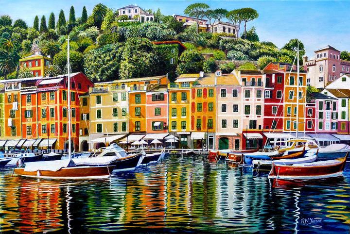 Image du produit The House of Puzzles Puzzle 1000 pieces Portofino on Reflection (1000 pièces)