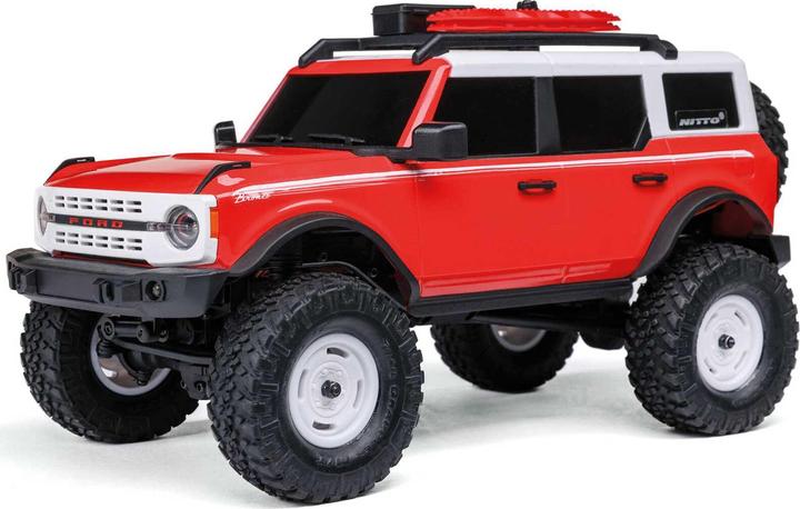 Axial Rock Crawler SCX24 Ford Bronco, Rot RTR, 1:24 (RTR Prêt à fonctionner)