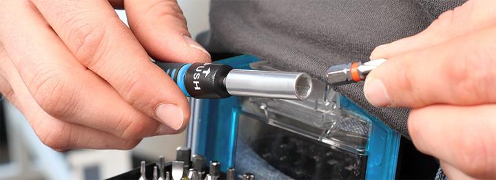 Actual product image kwb Bit Box 35-Piece With Belt Clip (1/4")