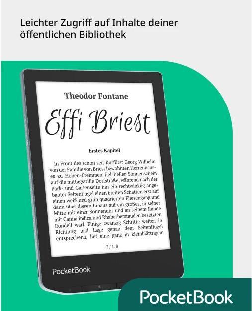 Image du produit PocketBook Versets (6", 8 Go, Bleu vif)