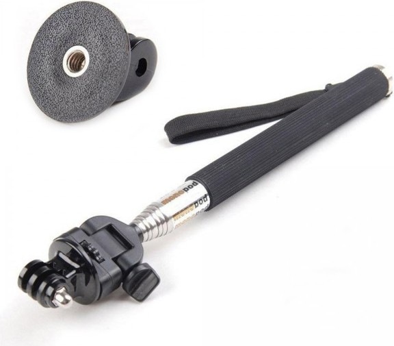 Actual product image Hermex Selfie Stick Monopod with Mount Adapter for GoPro & Xiaomi Yi Cam