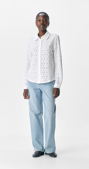 Produktbild Object Broderie Anglaise Hemd (L)