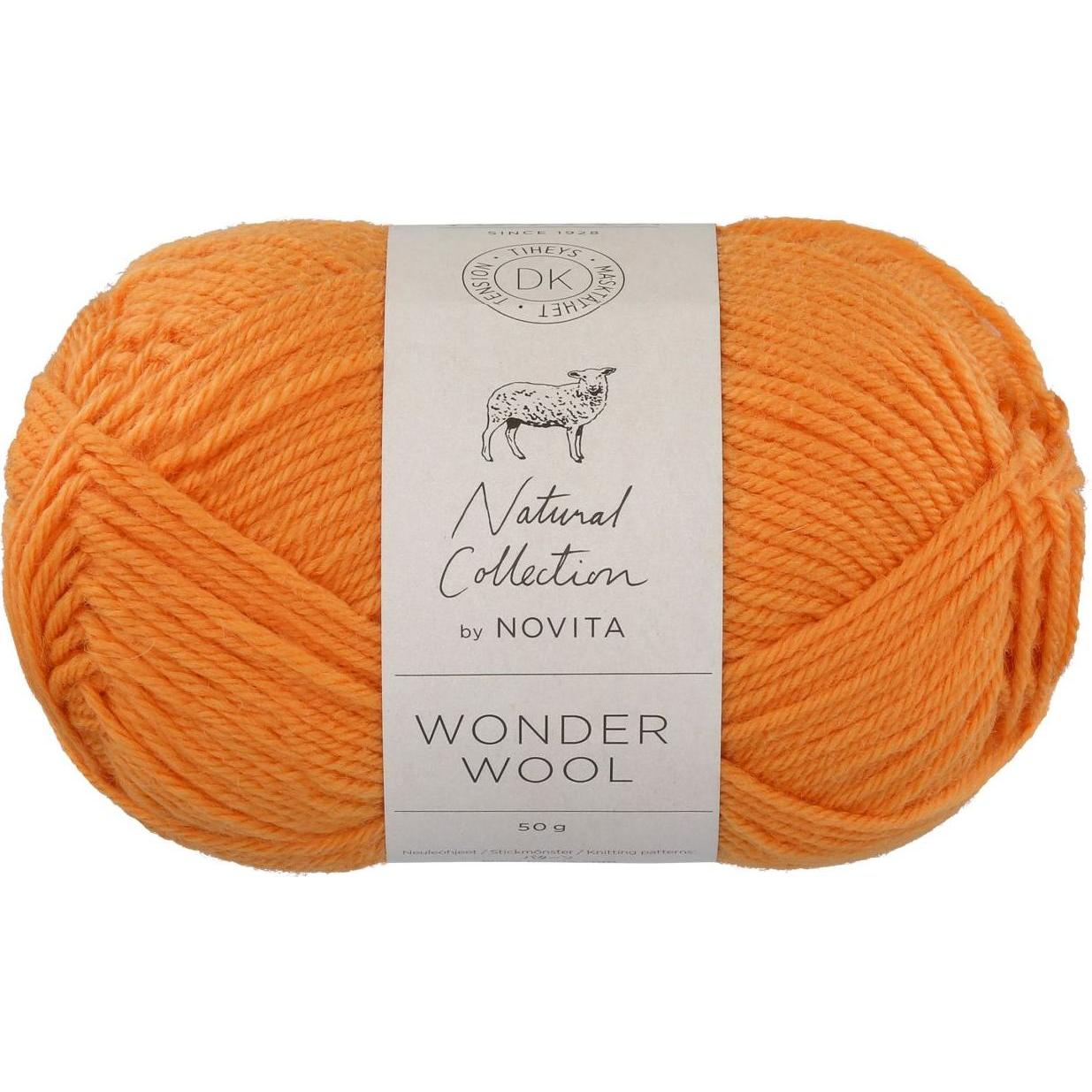 Novita col. 278 Orange 112 m 50 g, Garn + Wolle, Orange