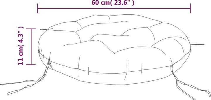 Actual product image vidaXL 10-piece garden lounge set with cushions (100 x 11 cm)