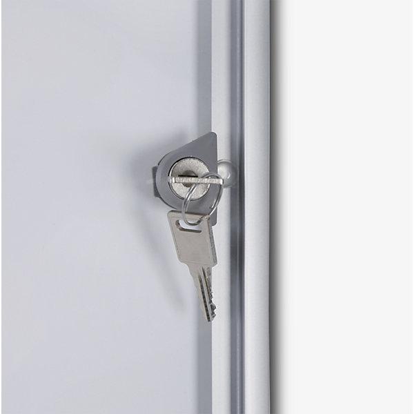 Produktbild eurokraft basic Info-Schaukasten für innen (Magnettafel, Pinnwand, 71.5 x 35 cm)