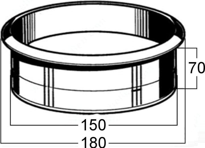 Produktbild Sotech Einbau-Müll-Einwurfhülse