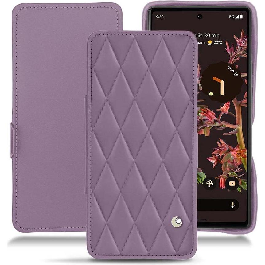 Thumbnail - Noreve Lederschutzhülle horizontal (Google Pixel 6), Smartphone Hülle, Violett