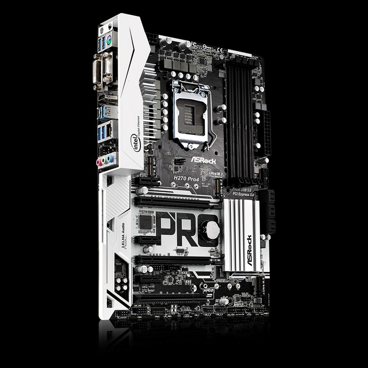 Produktbild AsRock H270 Pro4 (LGA 1151, Intel H270, ATX)