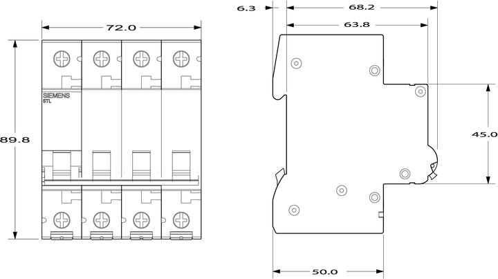 Produktbild Siemens 125A triple pole+neutral
