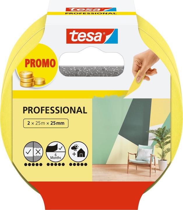 Immagine prodotto tesa 2x ruban de peintre PROFESSIONAL (25 mm)