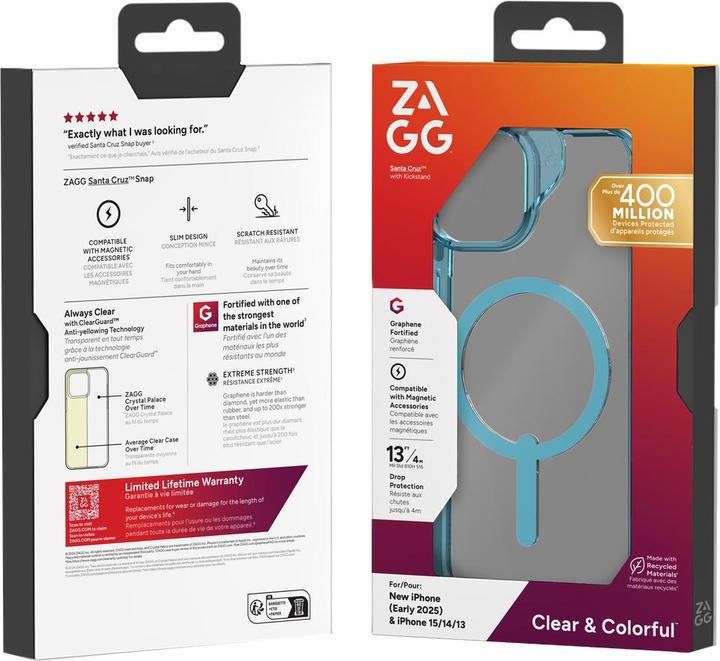 Produktbild Zagg Santa Cruz Snap (Apple iPhone 13, Apple iPhone 14, Apple iPhone 15, Apple iPhone 16e)