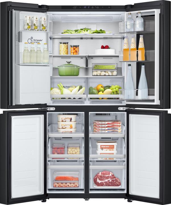 Immagine prodotto LG GMG860EPBE Frigorifero Multidoor Slim InstaView, Classe E, 508L, Wi-Fi, UVnano, Nero (508 l)