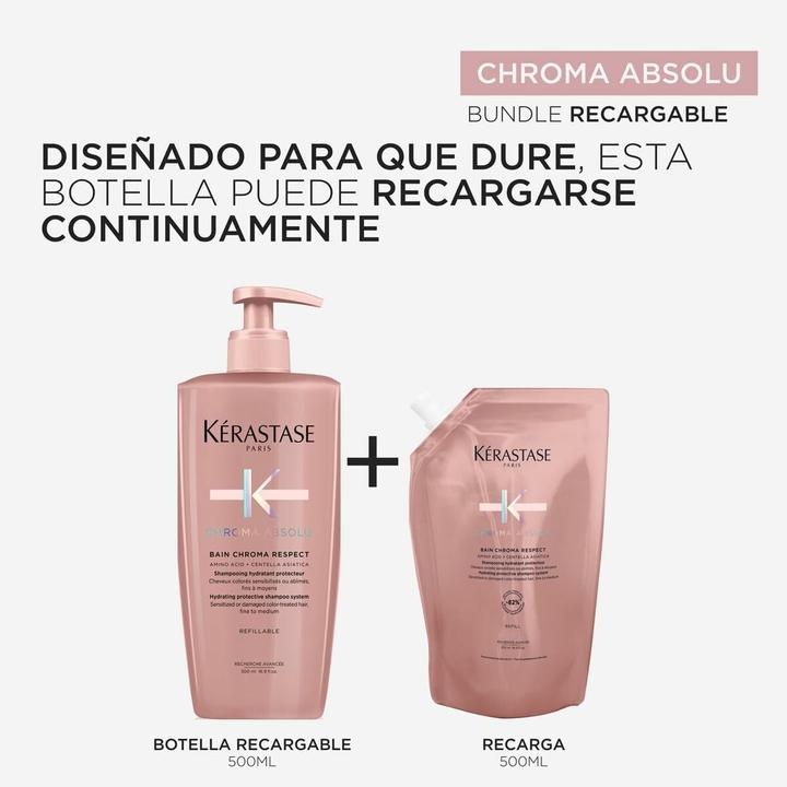 Actual product image Kérastase Bain Chroma Respect (Liquid shampoo, 500 ml)