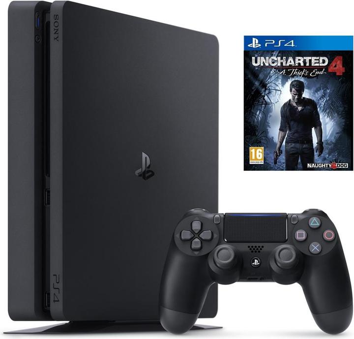 Immagine prodotto Sony PS4 Slim 500GB + Uncharted 4
