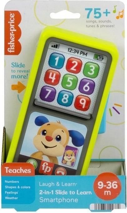 Actual product image Mattel Fisher Price LL Smartphone 2in1 Move and Learn HNL43 (Czech, English, Hungarian, Polish, Slovak)